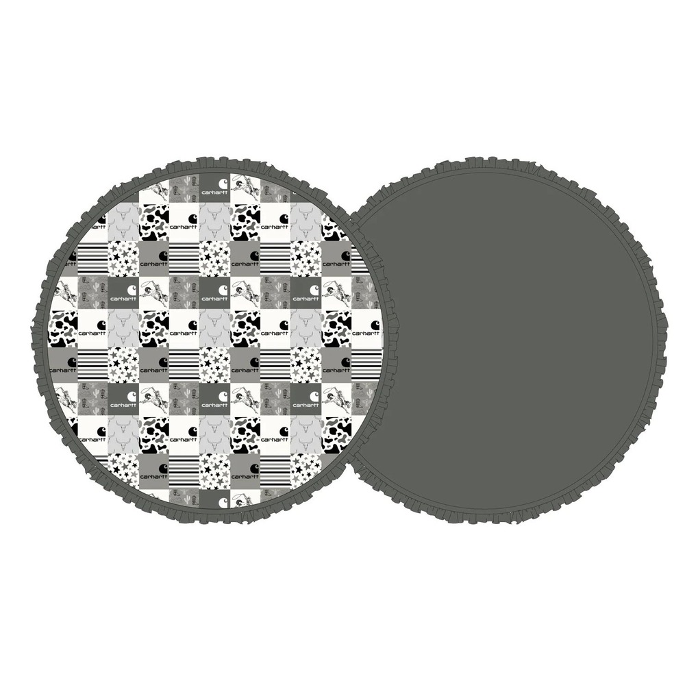High Society Bamboo‎ Grey Carhartt Bamboo Ruffle Playmat 38" Diameter